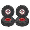 4PCS 1 10 Aluminium Alloy Remote Control Car Crawler Hub Tire Set for RC D90 F350 SCX10Red