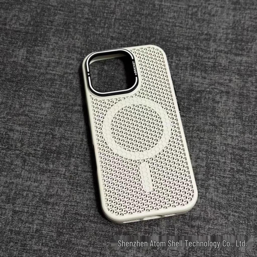 iPhone 17 Pro Max Magnetic Honeycomb Lens Holder Anti-drop Case