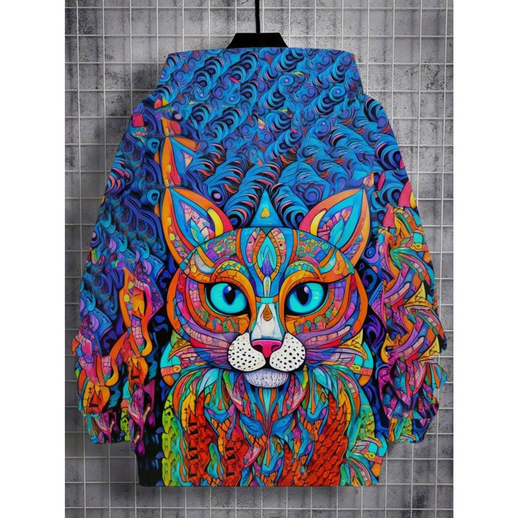 Boys and Girls Hooded Sweatshirt 3D Printed Pattern Autumn and Winter Comfortable Long Sleeved Pullover