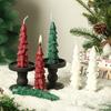 1PC Desktop Party & Tree Holiday Aroma Candle Reusable Tree Soy Wax Candle Set Holiday Decor 14x2cm
