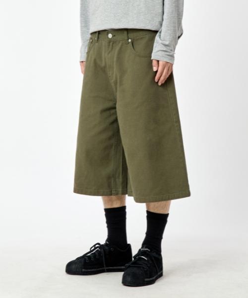 Tegseu Tx409 Bermuda Denim Shorts (Khaki)