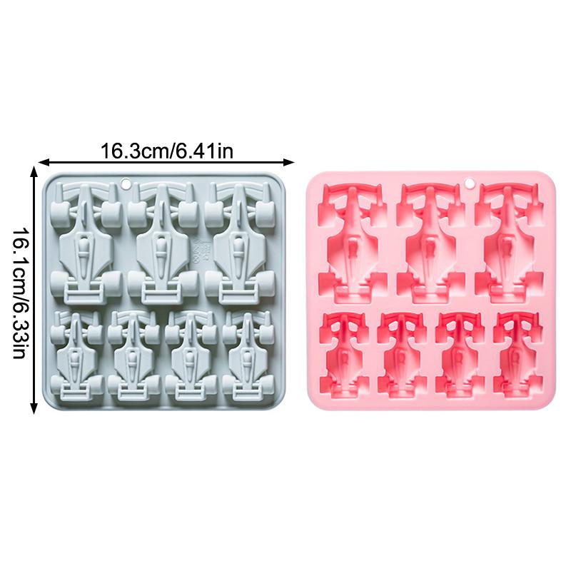 7 Cavity Racing Car Silicone Mold 3d Kart Mousse Fondant Chocolate Mould Ice Grid Epoxy Baking Resin Mold Cake Decorating Tools