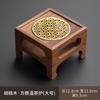 Set Scaldino Quadrato in Legno di Noce Teiera con Manico Laterale in Vetro per la Casa Base Riscaldante per Infusione Tè Bollitore per Tè Cerimonia del Tè Kung Fu