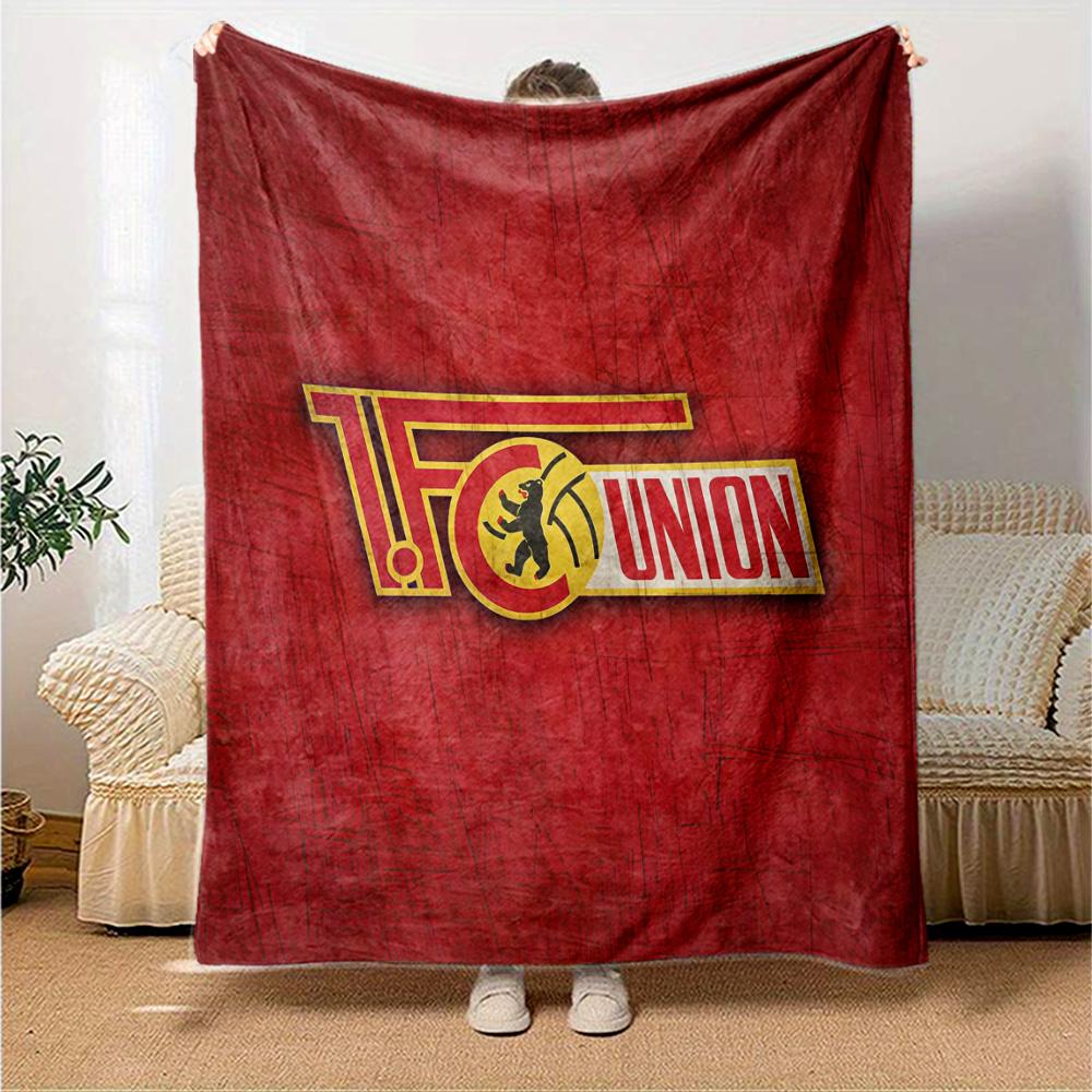 1. FC Union Berlin Flanelová deka, Vysoká kvalita, Pohodlná pro všechna roční období, Domácí dekorace, Teplo a pohodlí