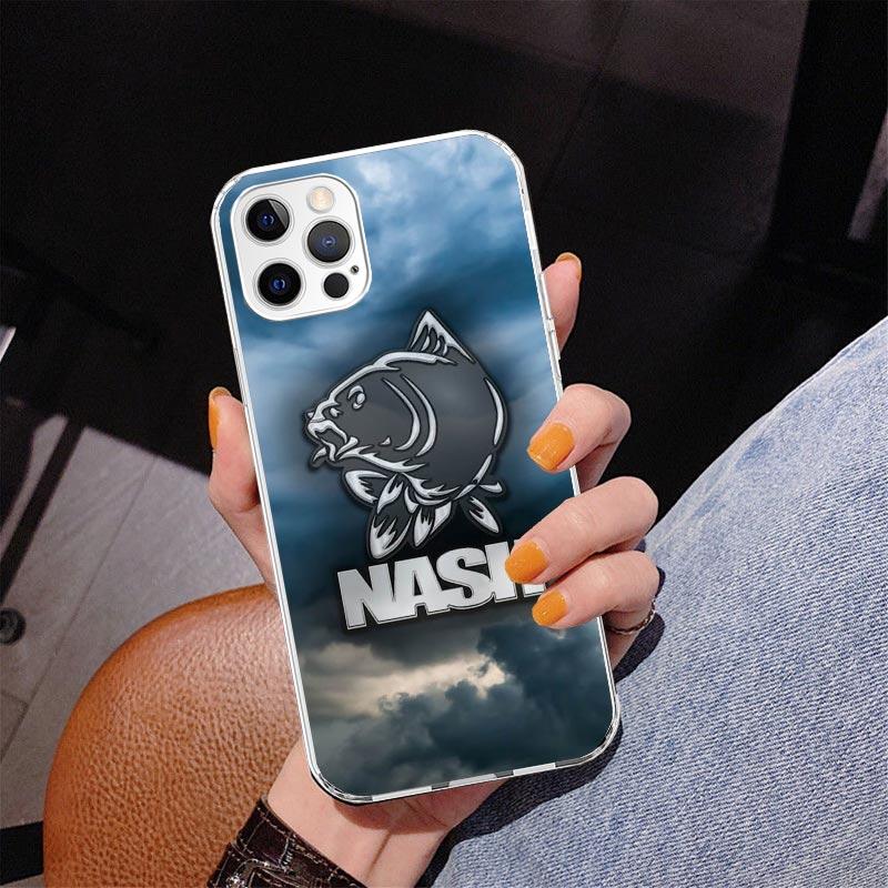 

Nash Fishing Art Phone Case For iPhone 17 Air 16 Pro Max 16E 15 + 14 Plus 11 12 13 Mini 7 8 SE Gift Print Cover Fundas 17 Air 16 iPhone 12 (12 Pro)