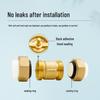 6/4 PPR Hot Melt Full Copper Check Valve, Horizontal/Vertical, 1-Inch Double Union, One-Way Tap Water Pipe Valve.