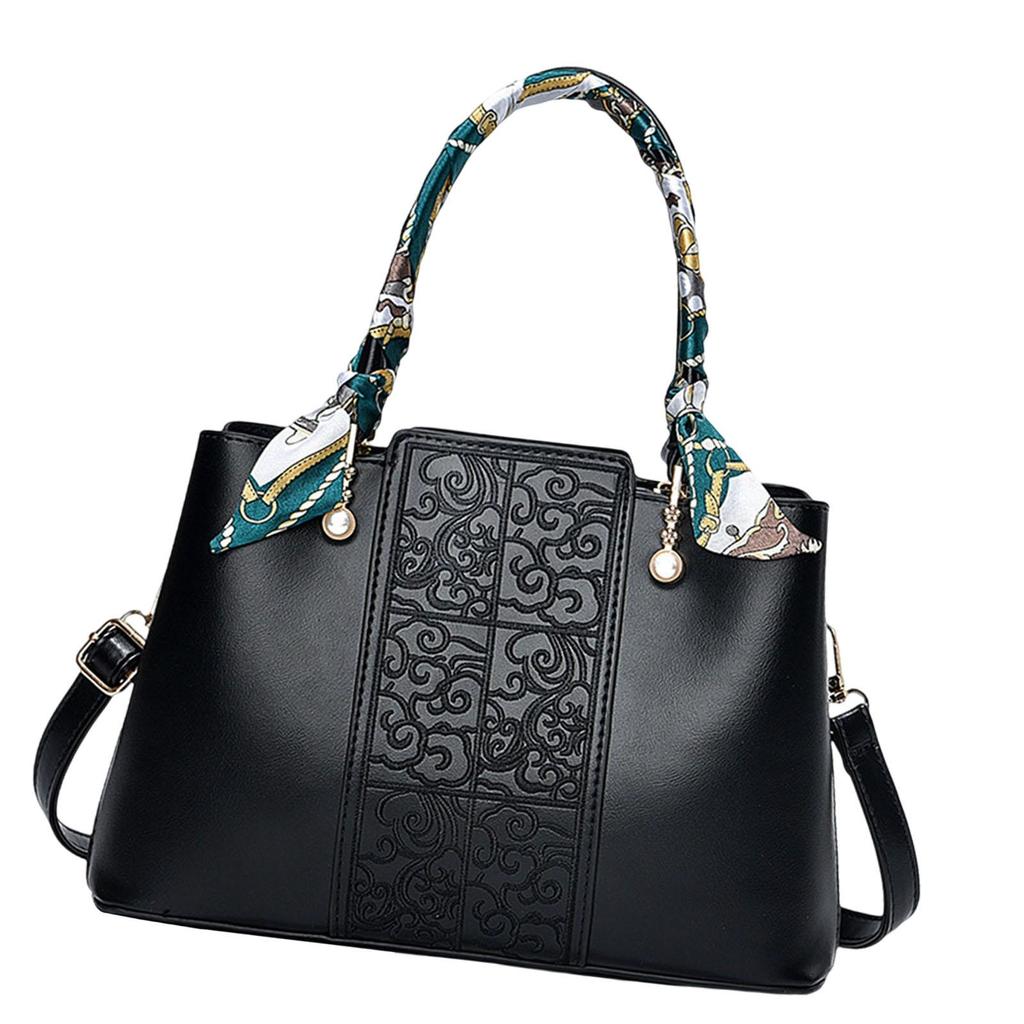 Handbag for Women Fashion Carrier Crossbody Bag Shopping Traveling Daily Black