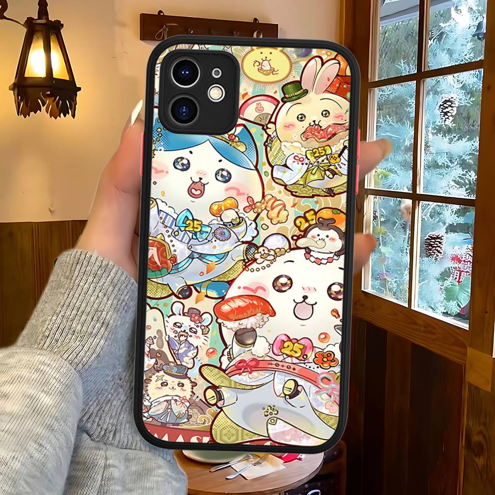 

Cute C-chii-kawaS Phone Case For IPhone 16 15 14 13 12 11 Pro Max XS Max X Plus Matte Shockproof Cover iphone 12