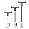 Swivels Tablet Stand With Adjustable Clamp For 5-13inch Screens Metal Plastic Arm Brackets Multiple Position Desk Organizers