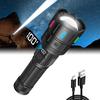 Powerful LED Military Super Handheld Battery Digital Power IP65 5 Dimmable Adjustable Ideal for Emergency Night Power and More Flashlight, Grade,