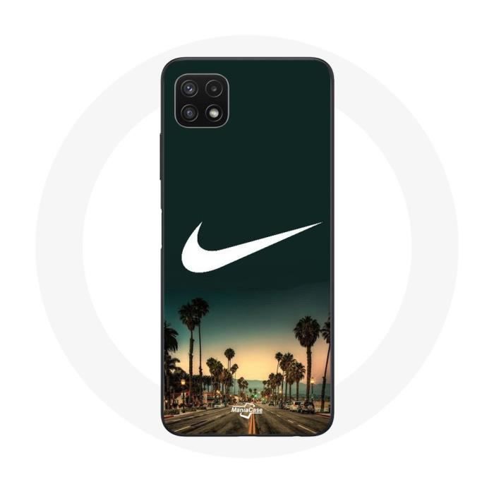 Coque pour Samsung Galaxy A22 5G Nike logo palmier miami