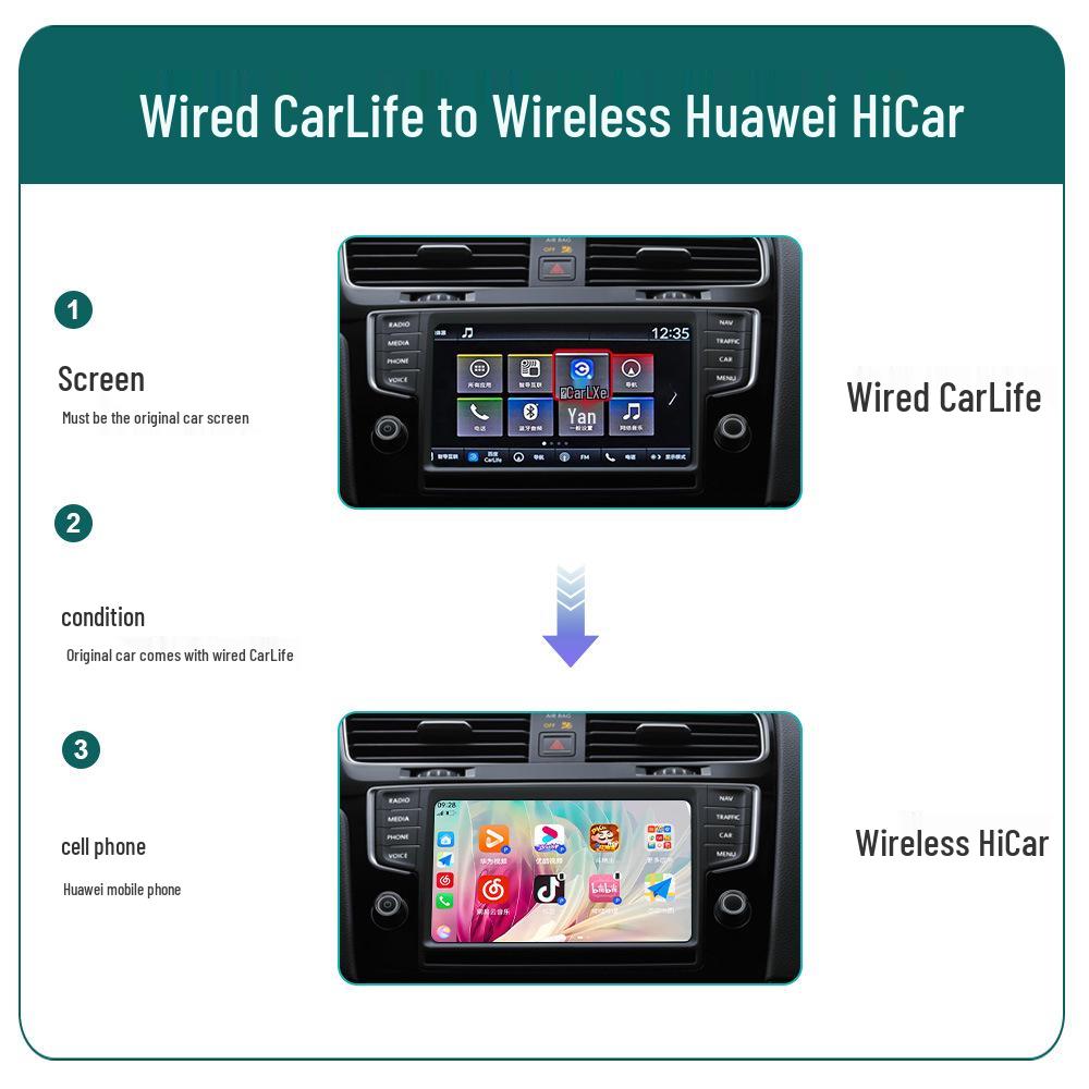 CarLife Wireless CarPlay Adapter for HiCar Module