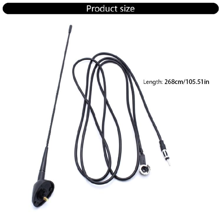 Car Antenna for Select Model ABS Enhanced Durability Easy Twist Lock Mechanism Broad Spectrum Signal Compatibility