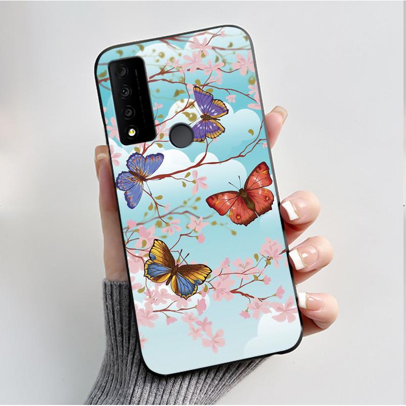 Case For TCL 30V 5G T781S Fundas TCL 30 XL T701DL Capa Soft Silicone Black Shell TCL 30 XE 5G Cover Cute Printing Pattern Casing