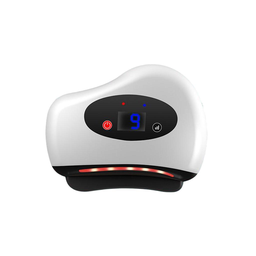 9/12 Gear Electric Guasha Massager,USB Rechargeable Heating Scraping Board for Household Travel,Portable Meridians Dredging Tool