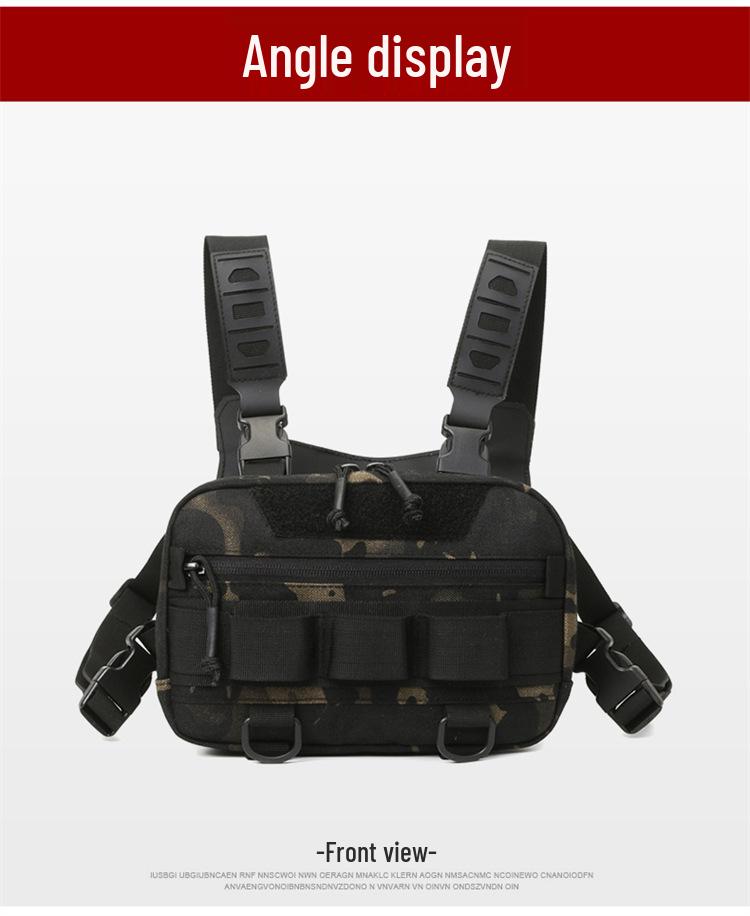 Tactical Chest Pack: Multifunctional Camouflage Vest Bag for Men's Outdoor Sports & Cycling