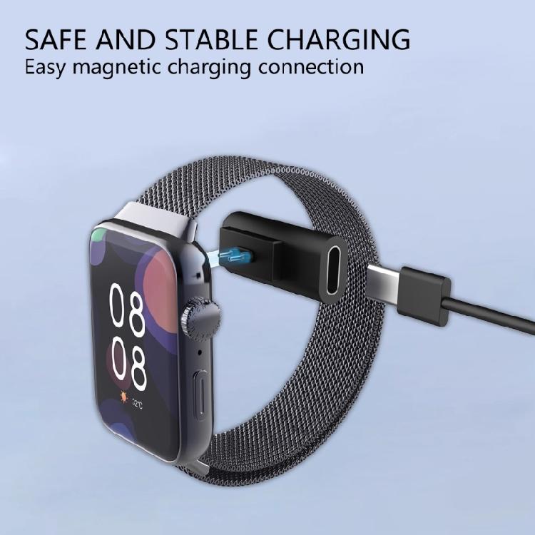Fast Speed Type C Charging Adapter With Magnetic Alignment For Activity Trackers Includes Detachable Security Lanyard