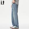Izzue It Men's Retro Loose Straight Jeans