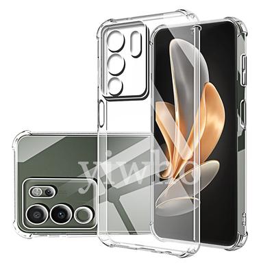 Průhledný kryt na telefon pro Vivo V30 Lite Pro Ochranný zadní kryt fotoaparátu pro Vivo V29 V27 V25 V23 V21 E V20 Pro Měkký TPU kryt