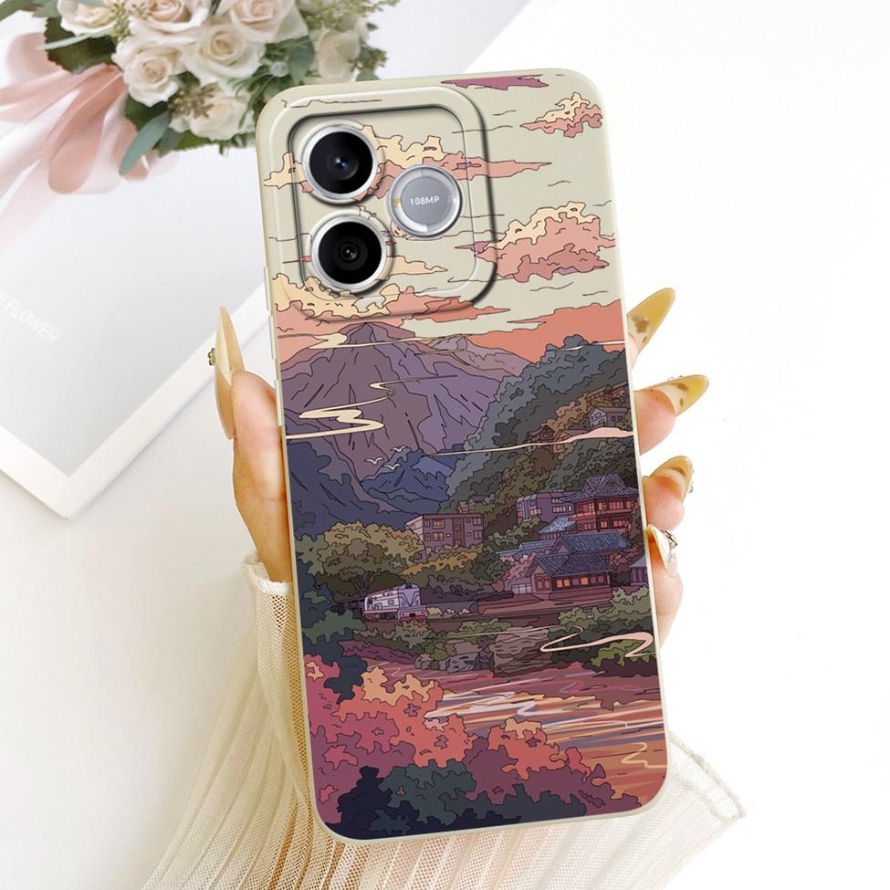 For Honor 600 Lite 5G Casing Cover Silicone Luxury Fashion Kawaii Cute Painted Shockproof Phone Case For Honor LNA-NX1