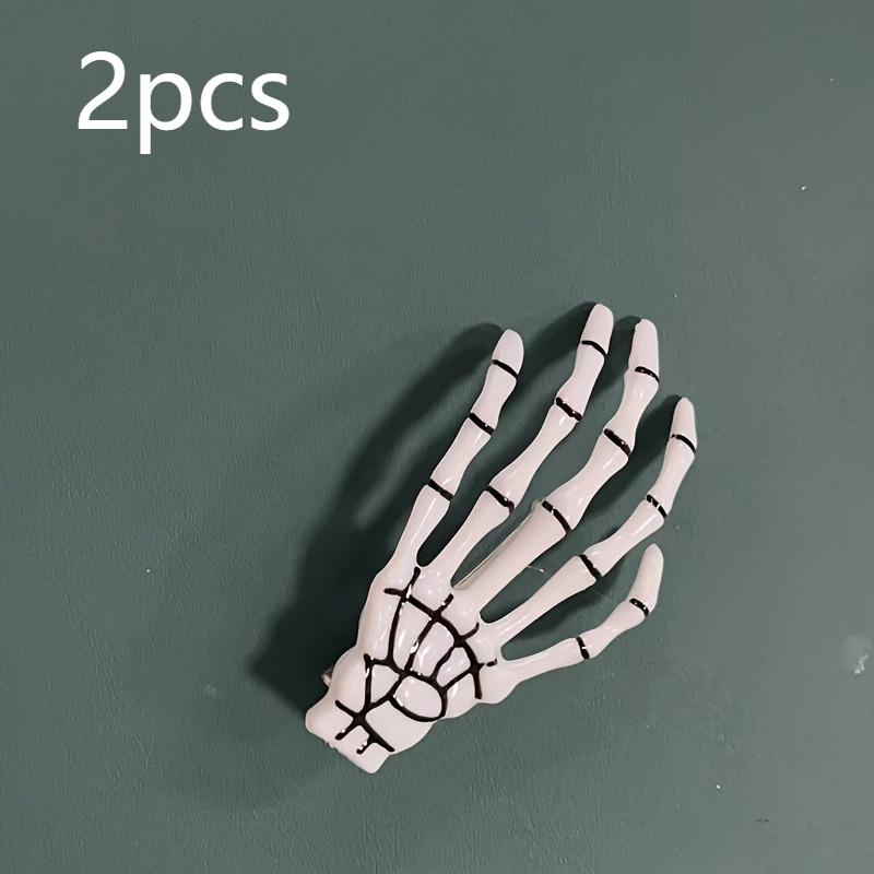 

Gothic Skeleton Hand Hair Claw Clip,Skull Bone Barrettes for Women, Horror Cosplay Hair Accessories, Unique Valentine s Day Gift