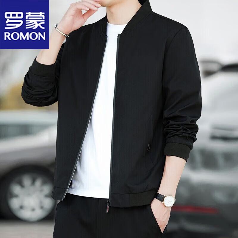 

Romon Men s Baseball Collar Jacket 4XL