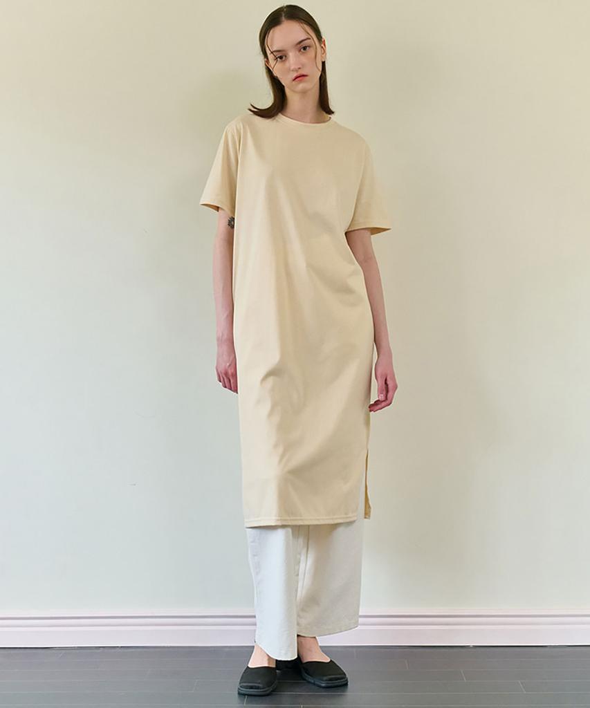 Kamino Summer Slit Dress Cream