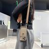 Cute 3D Golden Love Heart Soft Case For iPhone 17 11 12 13 14 15 Pro Max 16 Plus Crossbody Necklace Strap Lanyard Cover