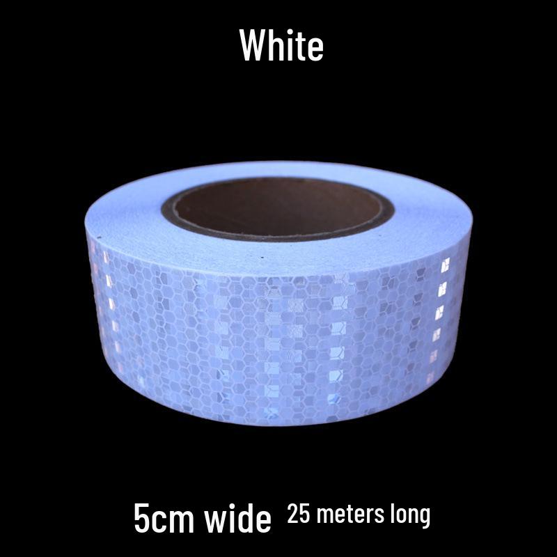 5cm Black Yellow Reflective Honeycomb Arrow Warning Tape Car Sticker