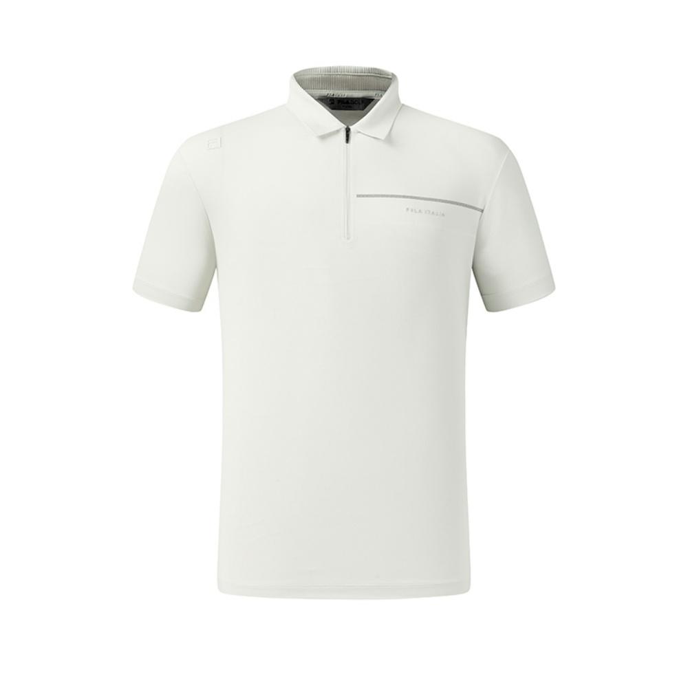 FILA Golf Series Fashion Simple Classic Sports Casual Golf Versatile Comfortable Knitted Short Sleeve Polo Shirt Men tops A11M625105FGY