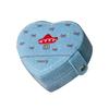 Heart Design Jewelry Organizers Denims Multi Compartment Storage Box For Earrings Necklaces Rings Travel Essential