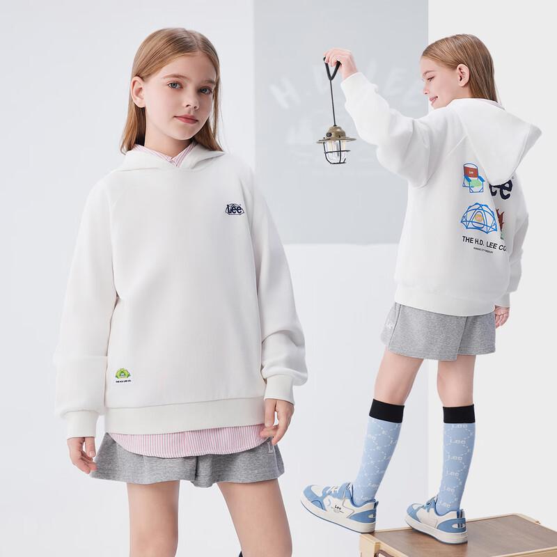 LeeKids Kids Casual Dropped Shoulder Hooded Sweatshirt 140