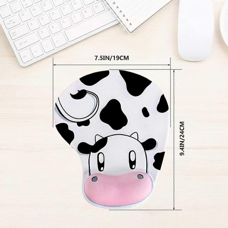 Mouse Pad Ergonomic Mouse Pad Wrist Protection Elastic Gel Wrist Rest$ Anti-slip Rubber Base Mouse Pad With Wrist Support$ Cartoon Mouse Pad Wrist Sup
