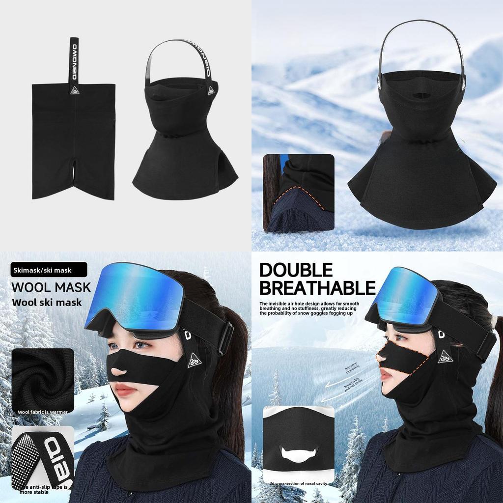 Wool Cycling Mask With Windproof Warmth For Men And Women