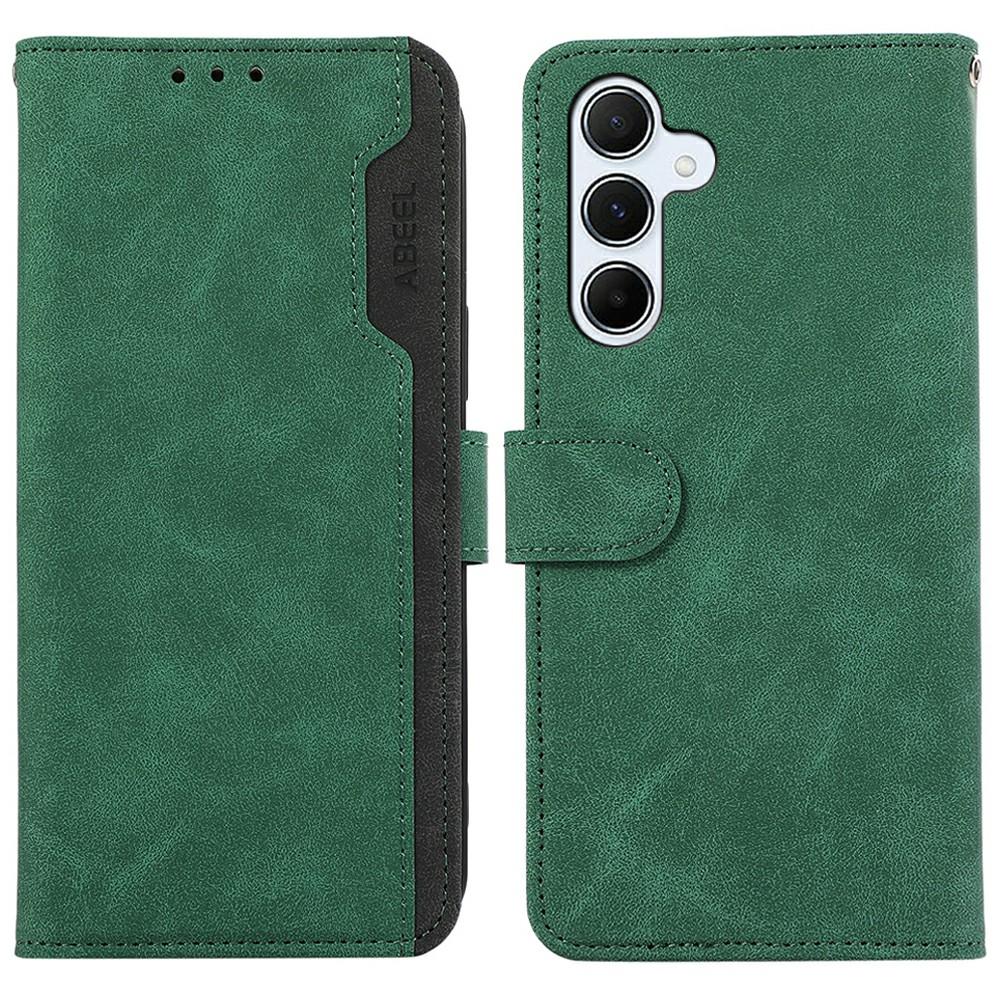 ABEEL For Samsung Galaxy A56 5G Case Color Splicing Leather Flip Phone Cover RFID Blocking