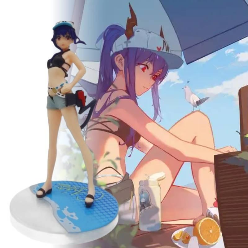 Swimwear Chen Arknights Figurine Game Cartoon Model Ornament Statuary Gift Toy