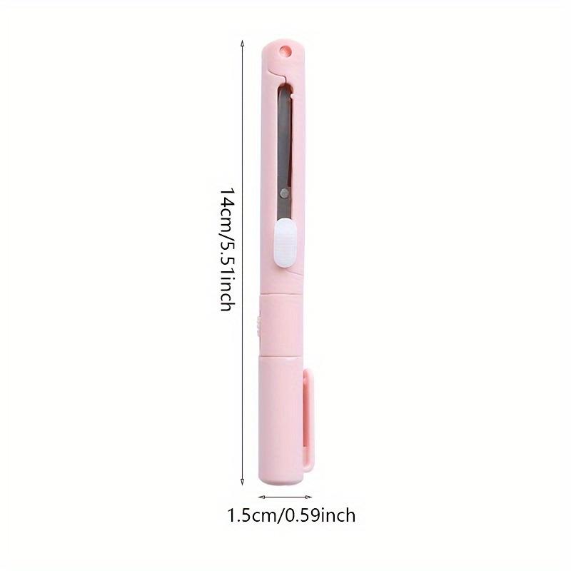 1pc Compact 2-in-1 Foldable Scissors & Pencil - Portable Iron Utility Knife for Safe, Precise Crafting and Journaling