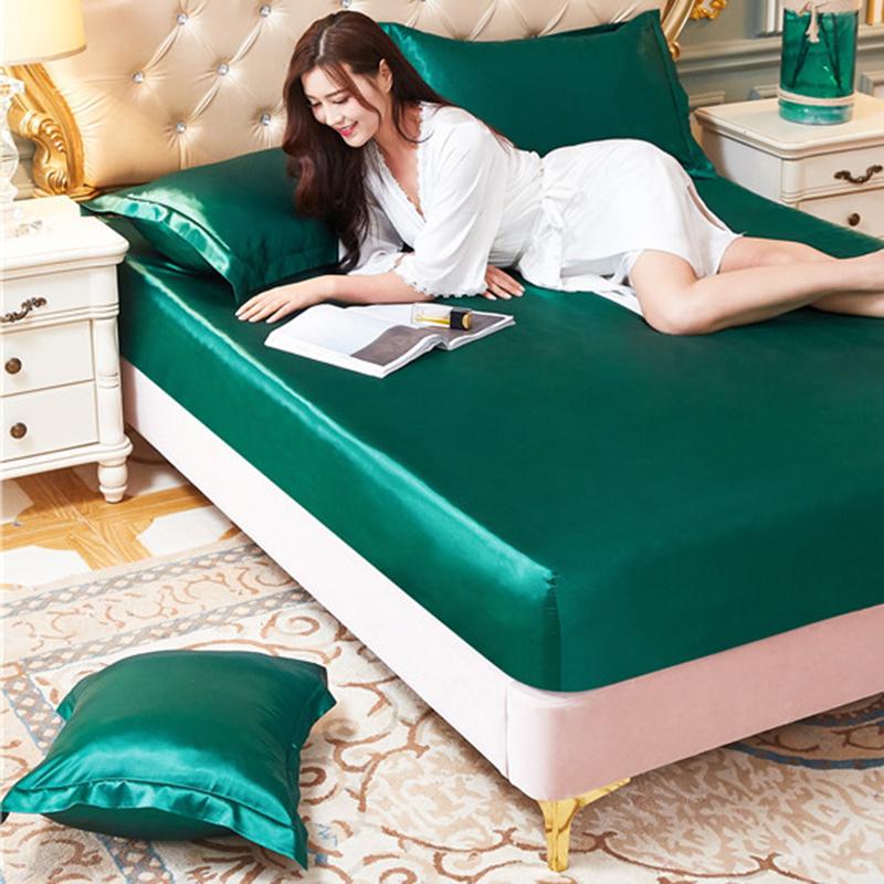 

Высококачественная наволочка из искусственного шелка и атласа, шелковистая, приятная для кожи наволочка, удобная, гладкая, легко чистится 2 Pcs 48x74cm