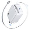 New 45W Telescopic Cable Charger Is Suitable for IPhone16 Gallium Nitride 45W Folding Foot UL Certification