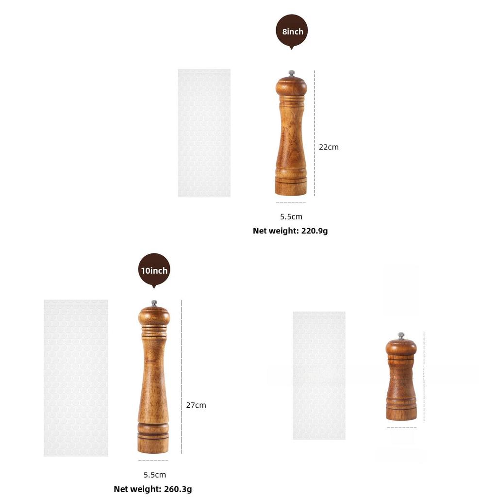 Antique Finish Wooden Spice Grinder With Manual Pepper And Salt Mill For Cooking Enthusiasts