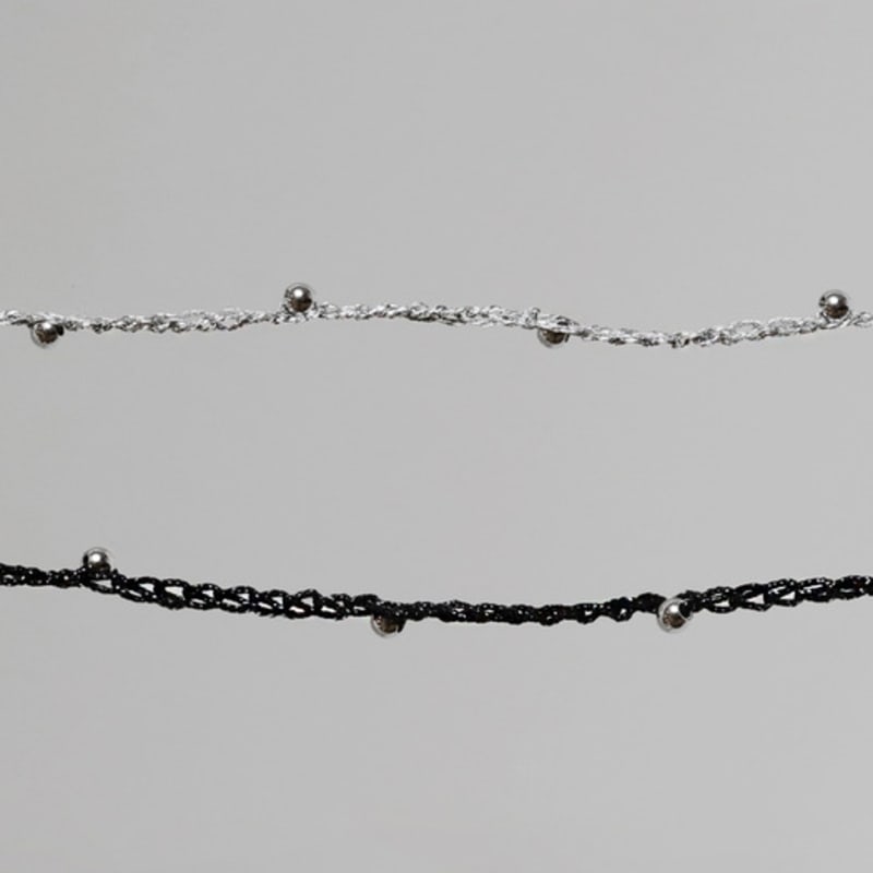 

apple pie order Crochet Silver Ball B.(2color) SILVER