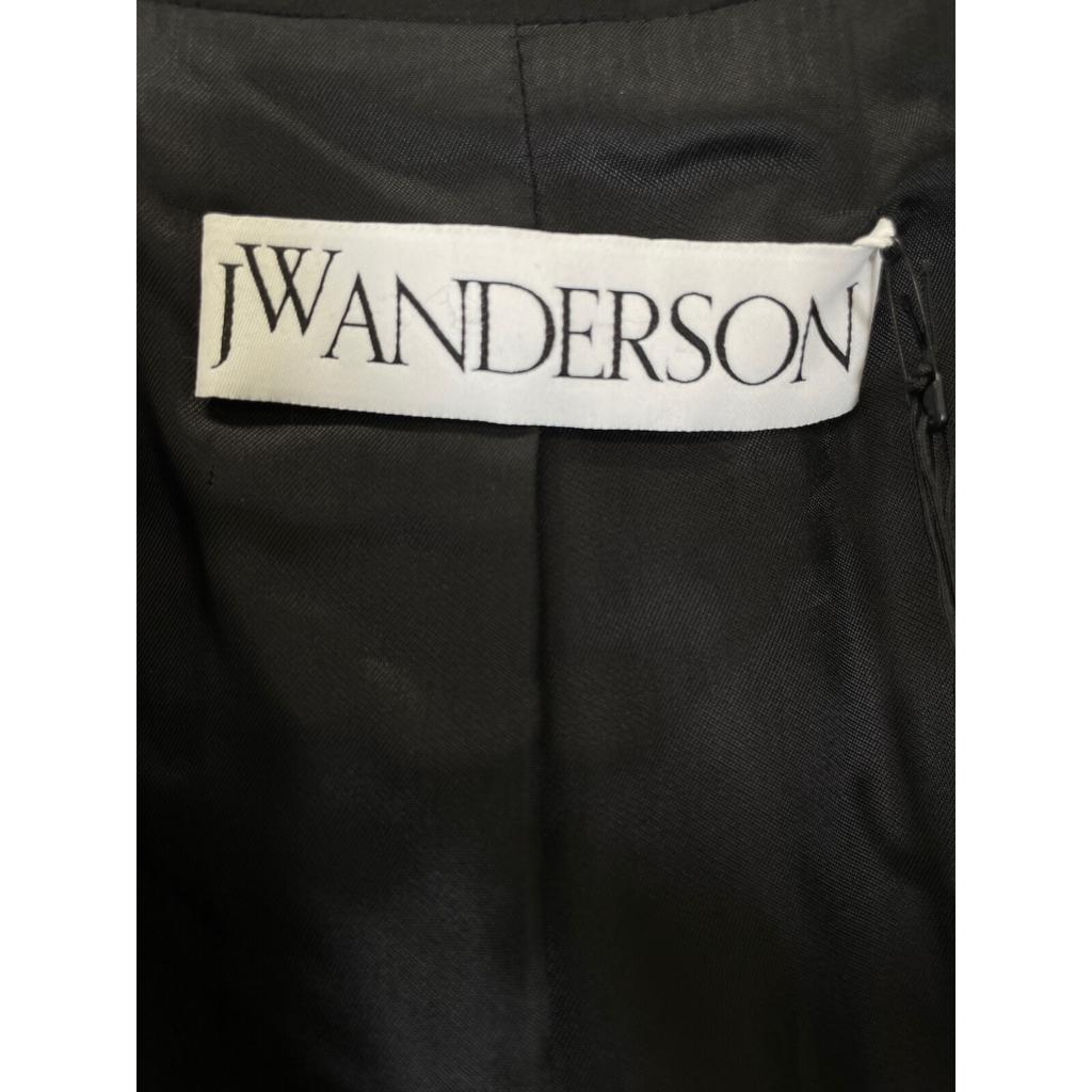 J.W.Anderson CO0100PG0011999 Black tapered tuxedo coat coat UK12 blackUsed