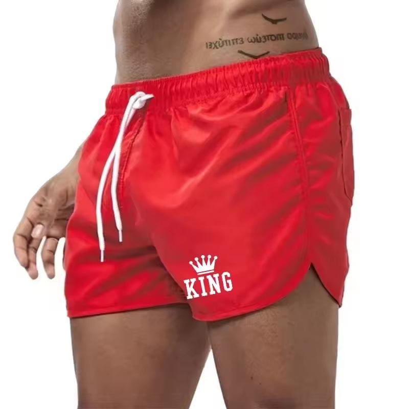 Summer Men's Beach Shorts Men's Three Quarter Shorts Beach Sports Quick Drying Casual Pants