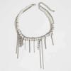 Ingemark Goth Tassel Link Pendant Choker Necklace for Women Trend 2026 Elegant Imitation Pearl Chain Wed Bridal Party Jewelry