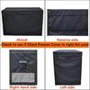 Dustproof Freezer Cover for 14-16 Cubic Feet Chest Freezer Waterproof Ventilation Design Outdoor Protective Cover