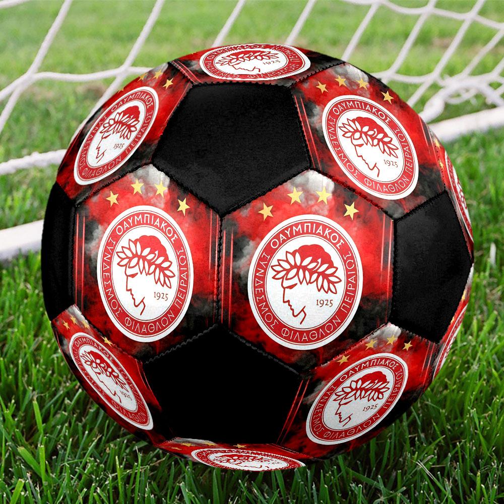 1 PEZZO Logo Olympiacos misura 5 pallone da calcio Praha Pallone da Calcio Indoor Colorato Per Tutte le Età Cucito a Macchina PVC Pronto per la Competizione Resistente Alto Rimbalzo