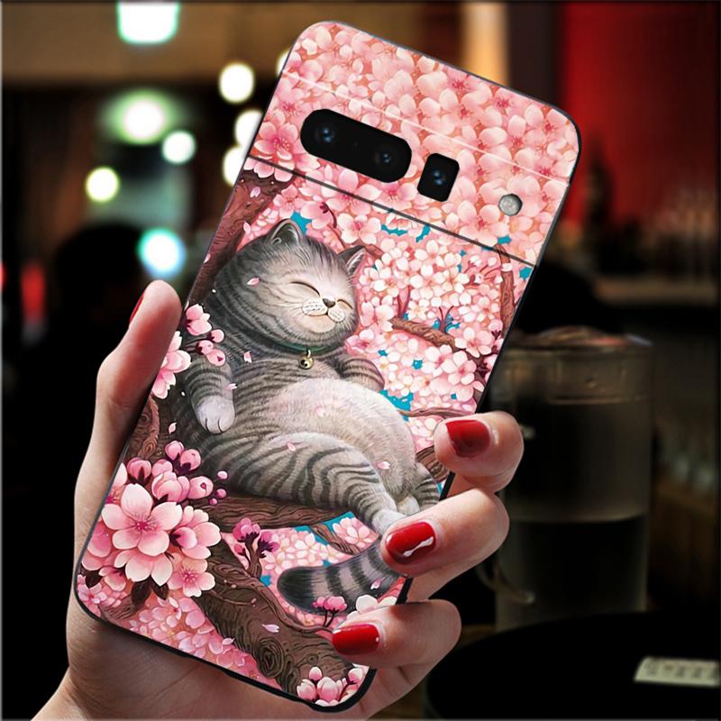 

Phone Case For Google Pixel 10 Pro XL 9 Pro XL 9A 8 7 6 Pro Pixel 8A 7A 6A Pixel 8 7 6 5 Cartoon Cats Google Pixel 8