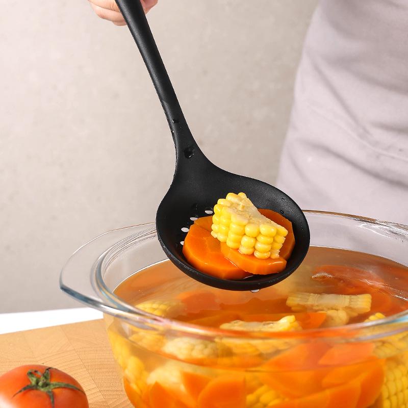5-Piece Non-Stick Silicone Cookware Set: Spatula & Spoon Kitchen Utensils