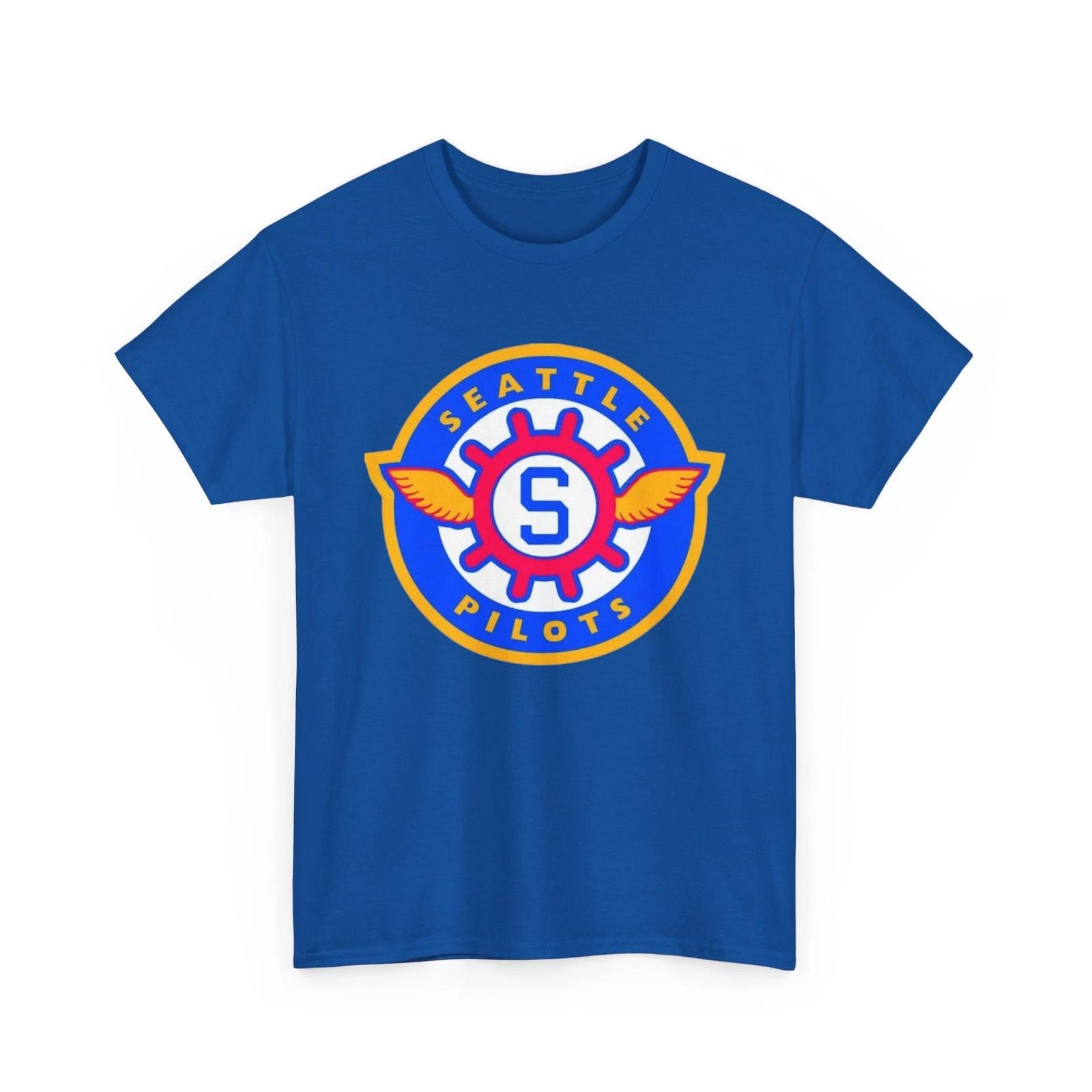 Seattle Pilots Baseball Printed T shirt Sports Collectible Milwaukee Brewers 2XL