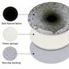 3D Deep Hole Stone Well Round Rug, Optical Illusion Abyss Floor Mat, Vintage Cobblestone Circle Carpet for Entryway, Living Room